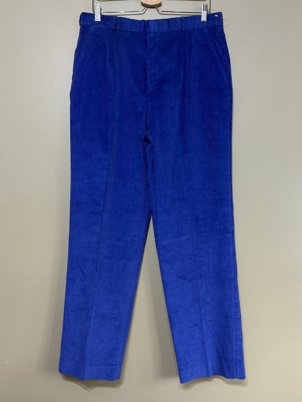 L.L Bean 80’s Deadstock NOS USA Made Royal Blue Corduroy Pants NWT